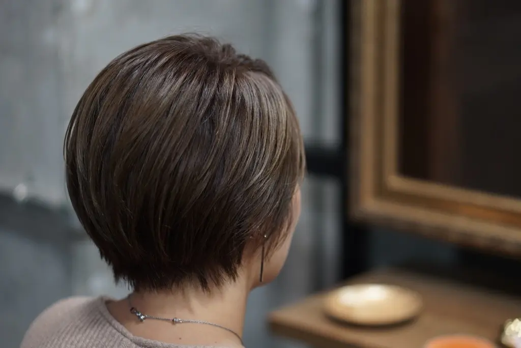 ショート×アッシュベージュ