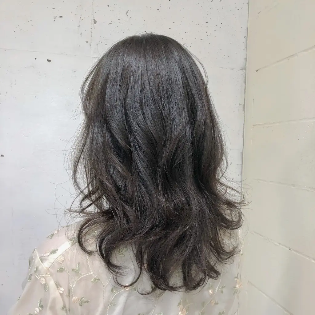 ロングレイヤー×アッシュベージュ