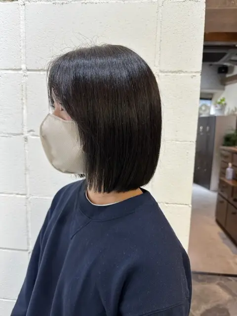 切りっぱなしボブ