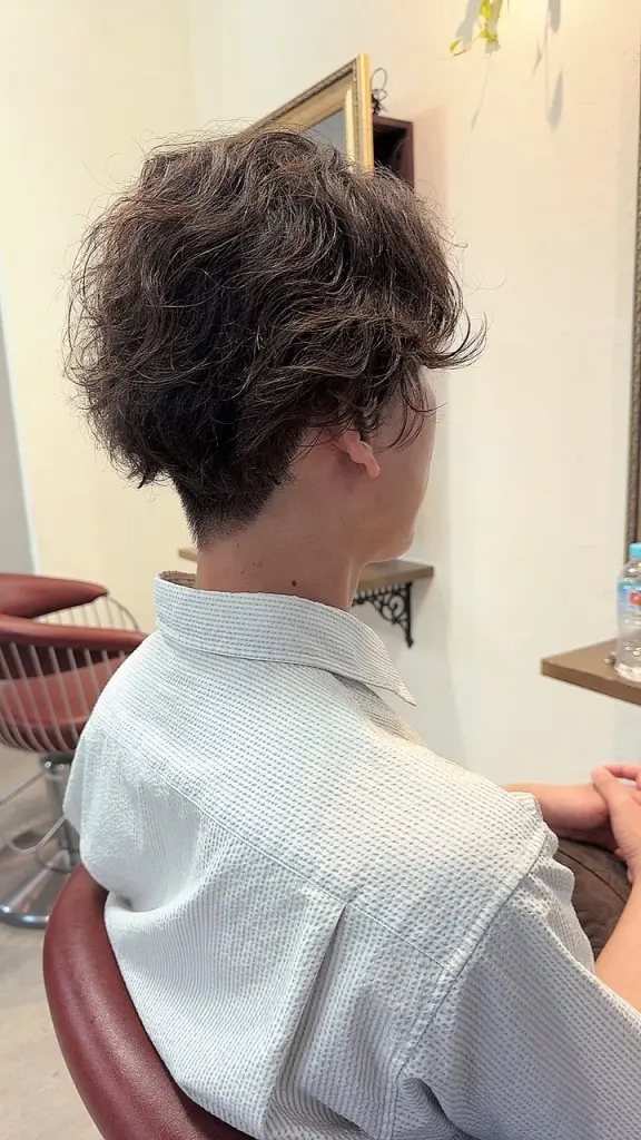パーマとレイヤーカット