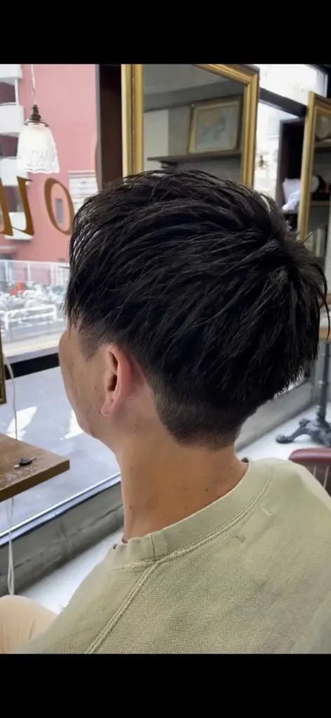 メンズ刈上げ×束感レイヤー