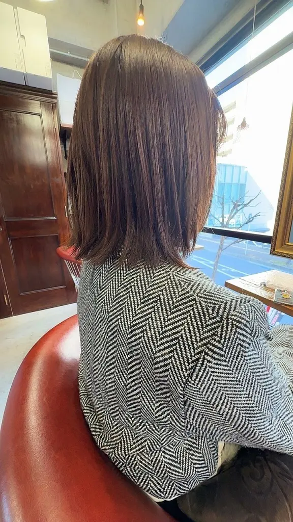 小顔似合わせボブへア。