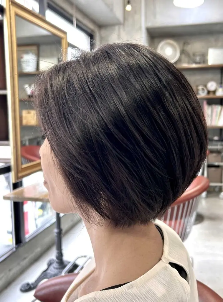 ショートボブ×ナチュラルレイヤー
