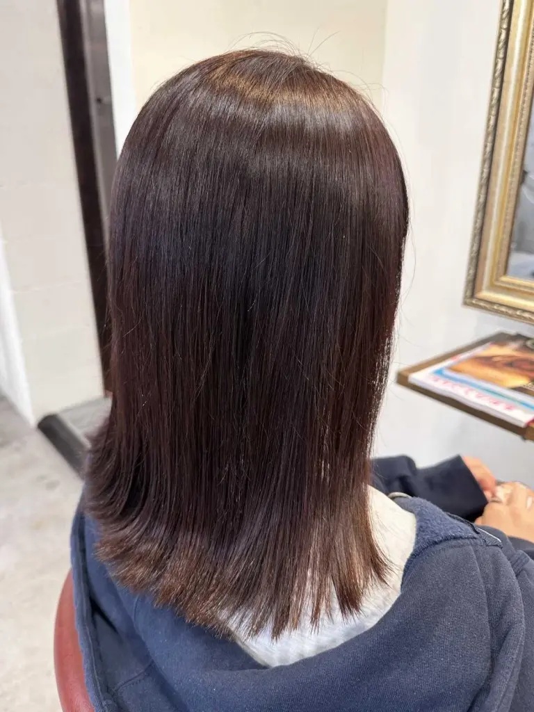 ラベンダーカラー×ミディアムヘア