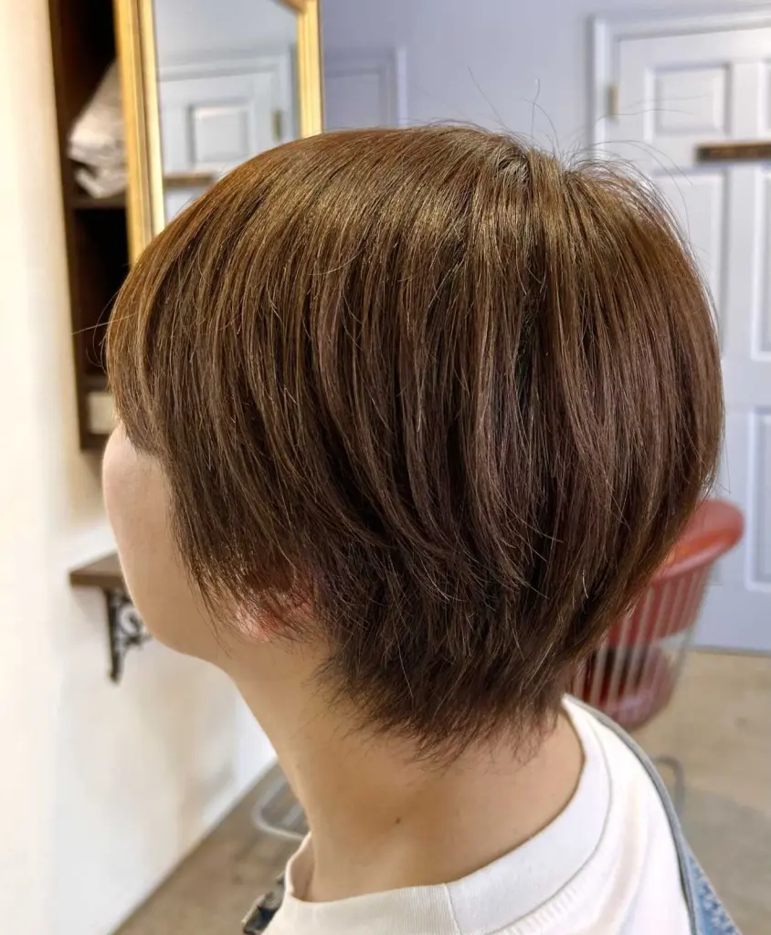 ショートスタイル×マロンベージュ