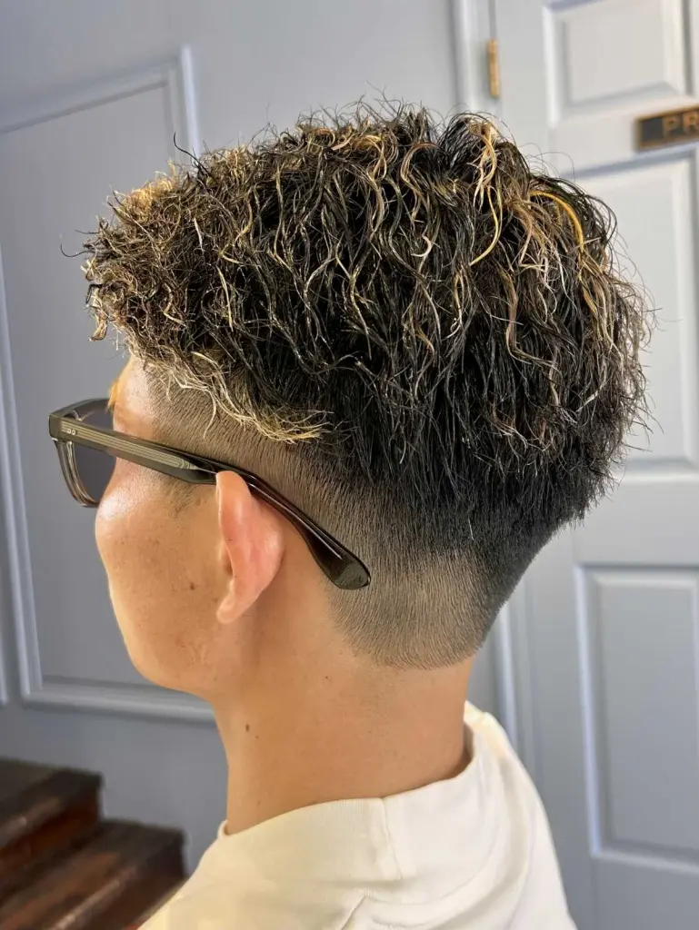 ツイストパーマ×ハイライト