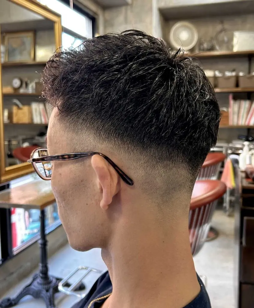 メンズショート×パーマスタイル