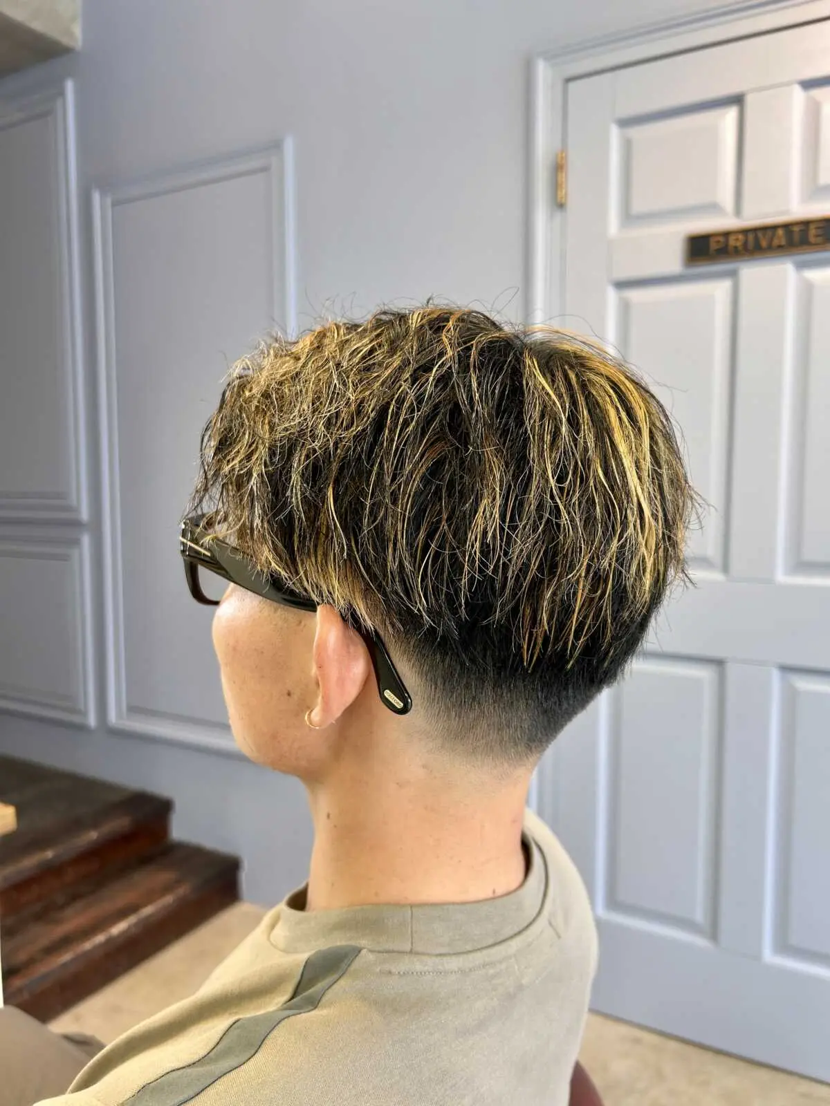 メンズハイライトショート