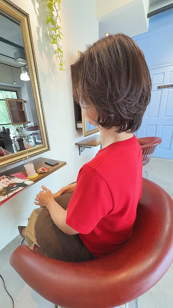 髪を縛られるくらいのボブヘア。 - サブ画像1