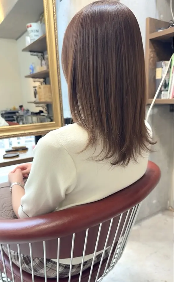 縮毛矯正をかけてる感がない　大人の縮毛矯正