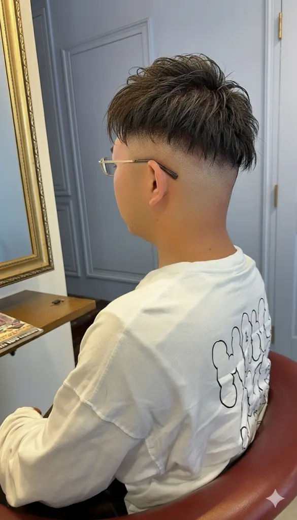 メンズパーマフェードカット