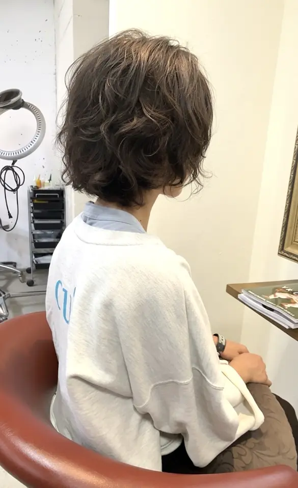 マッシュボブデジタルパーマ