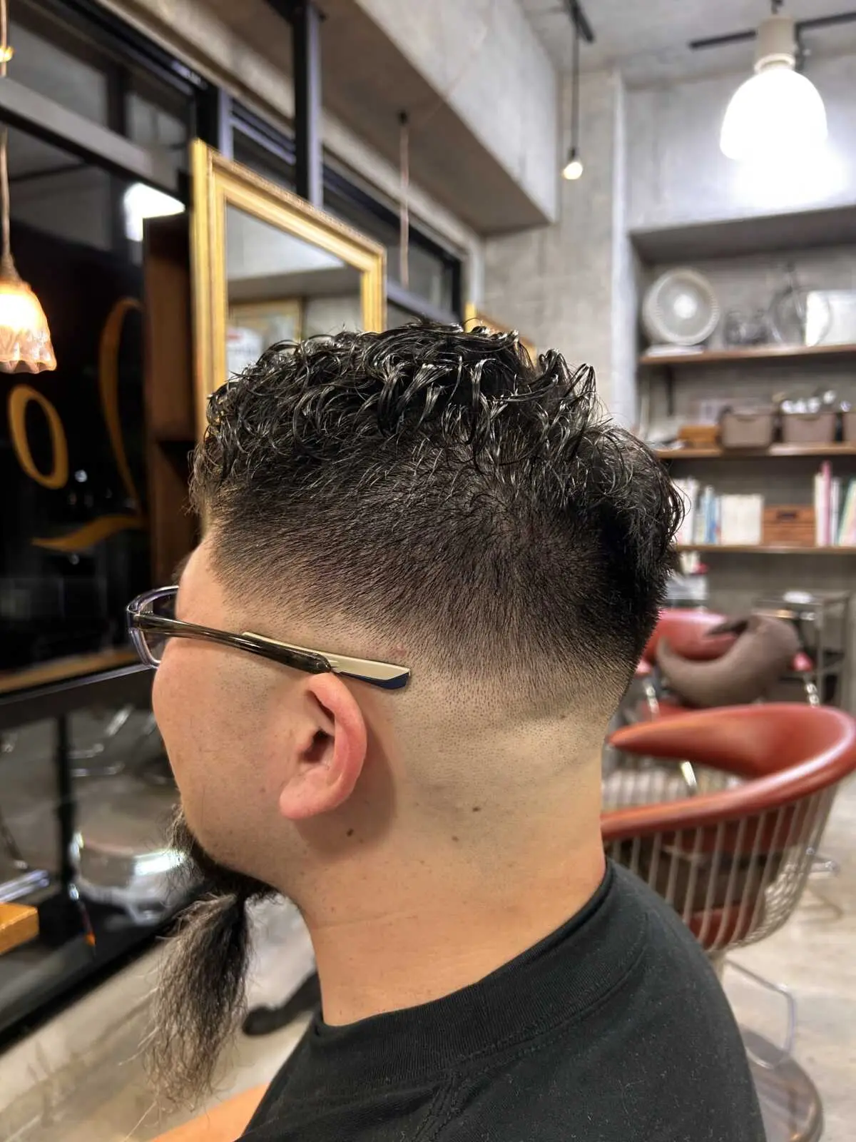 メンズパーマフェードカット
