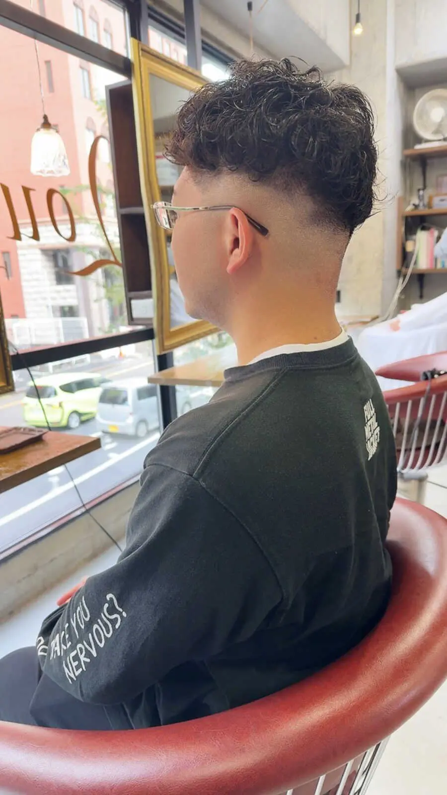 フェードカット　パーマ