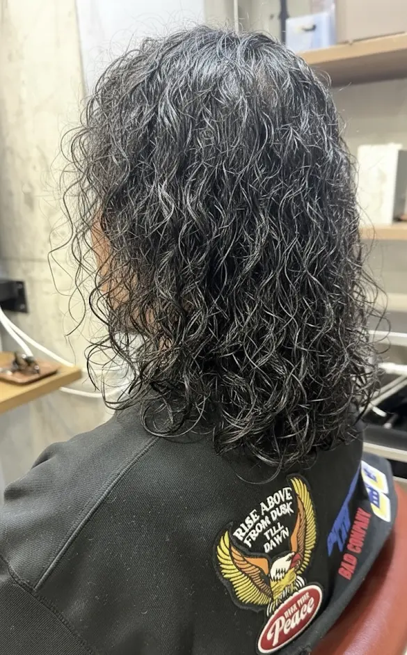 メンズロン毛パーマ