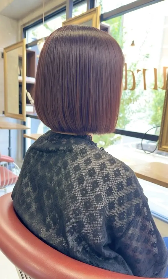 ピンクカラー×ボブスタイル