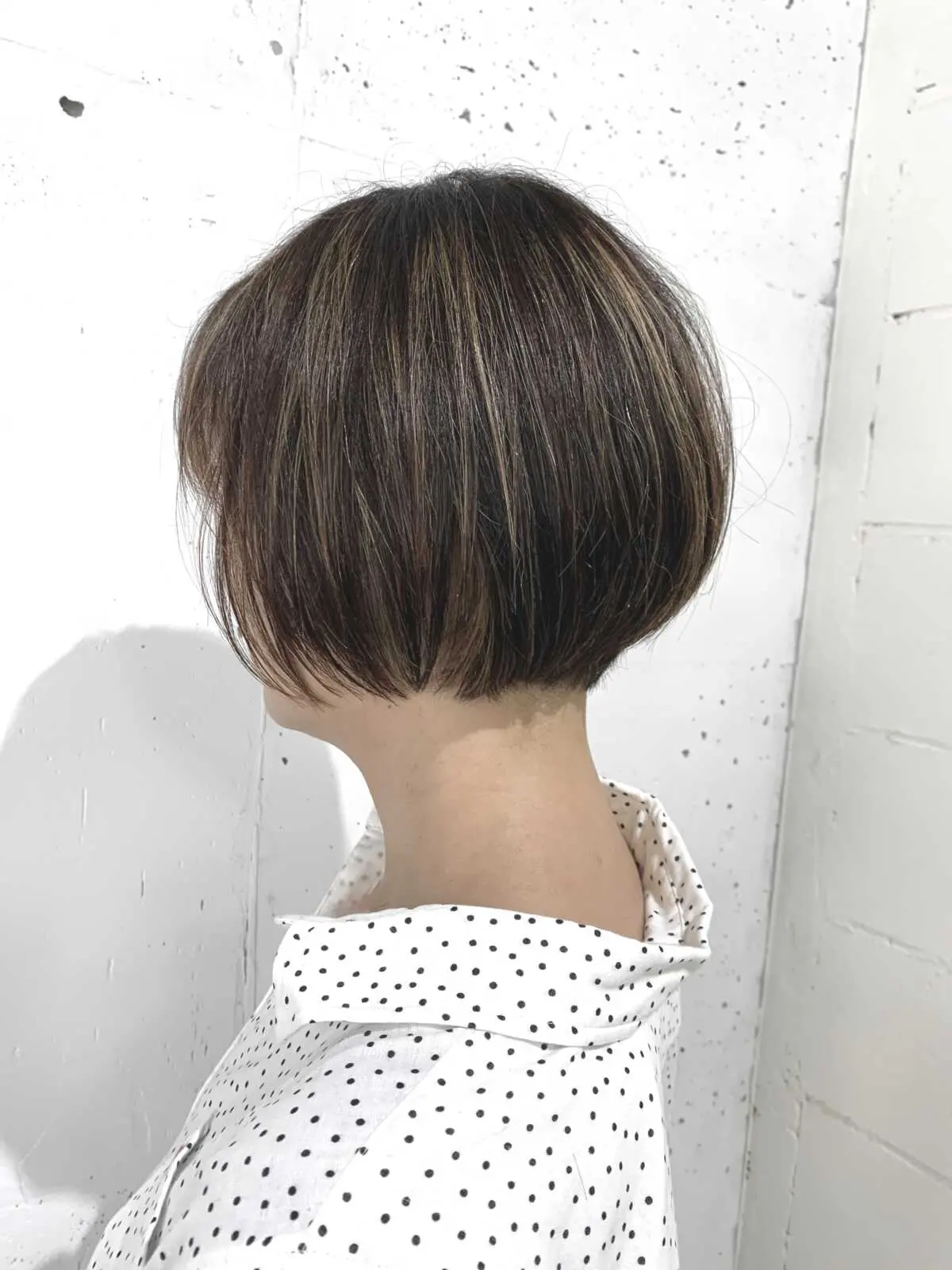 ショートボブ×ハイライト