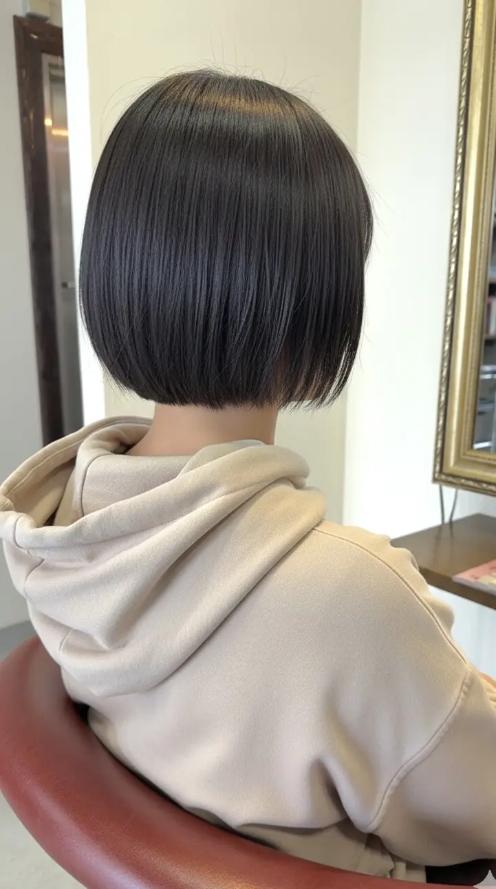 切りっぱなしボブ