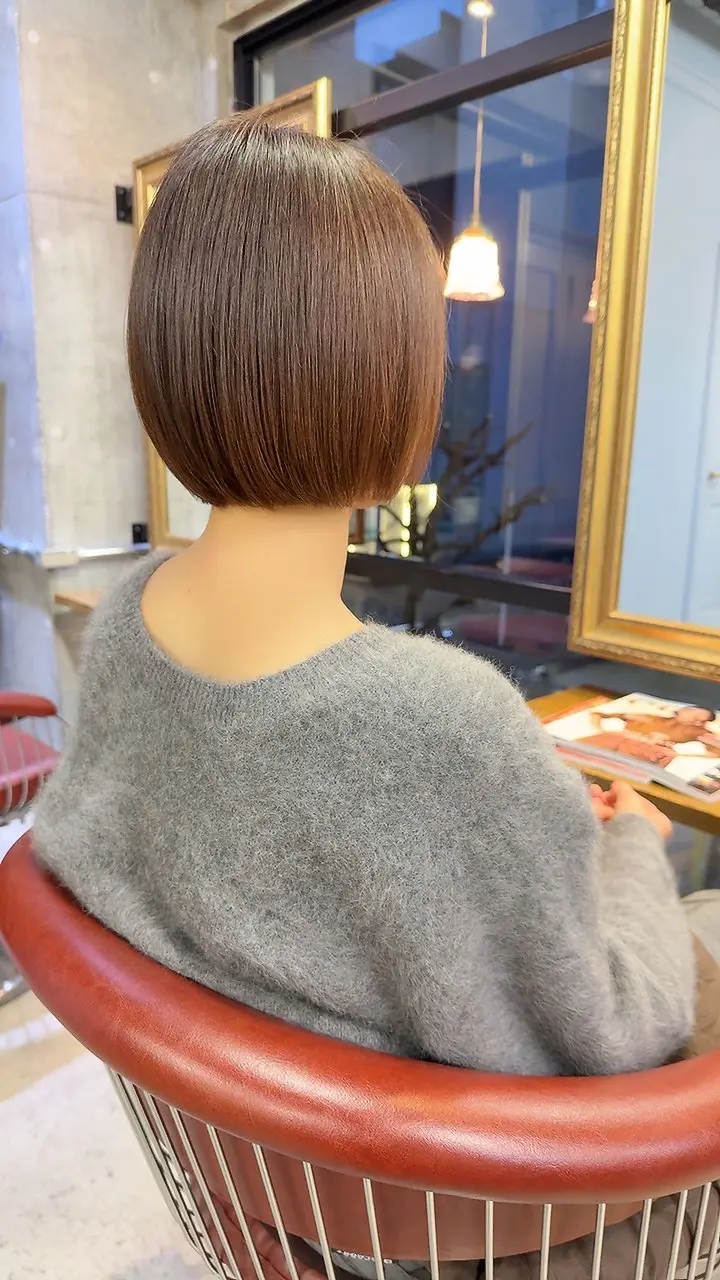 切りっぱなしボブ