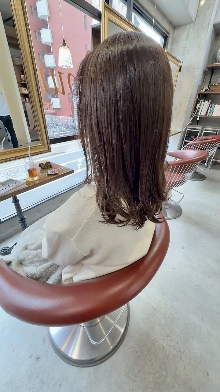 シースルーバング　顔周りレイヤー - サブ画像1 | 千葉駅徒歩１分の美容院・美容室 Lourdes Hair Design（ルルドヘアデザイン）