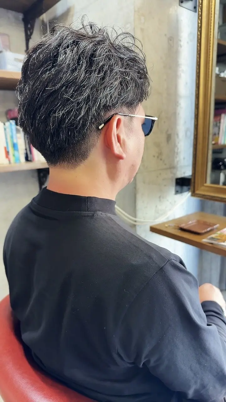 メンズ２ブロック　　フェザーカット | 千葉駅徒歩１分の美容院・美容室 Lourdes Hair Design（ルルドヘアデザイン）